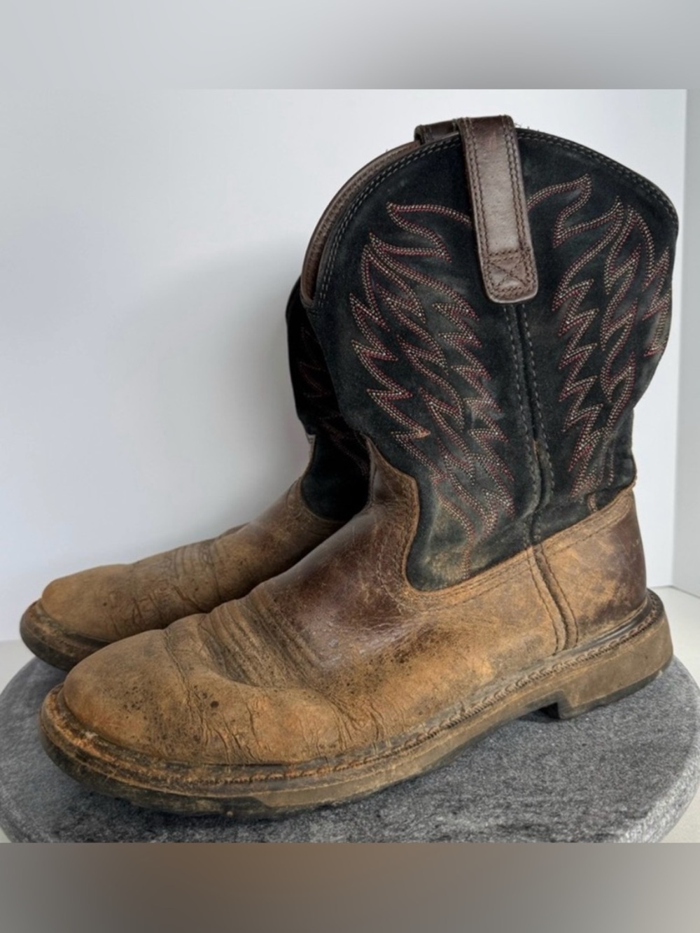 Ariat Groundbreaker Leather Western Boots Shoes 8.5